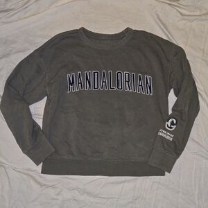 GAP Kids XL (12) Star Wars Mandalorian Green Crewneck Sweatshirt